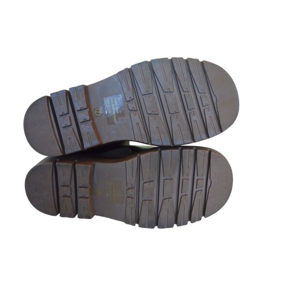 Lemonade Faux Leather Tire Boot Black Brown Women's Size 7 Chunky Whimsygoth - Picture 8 of 8